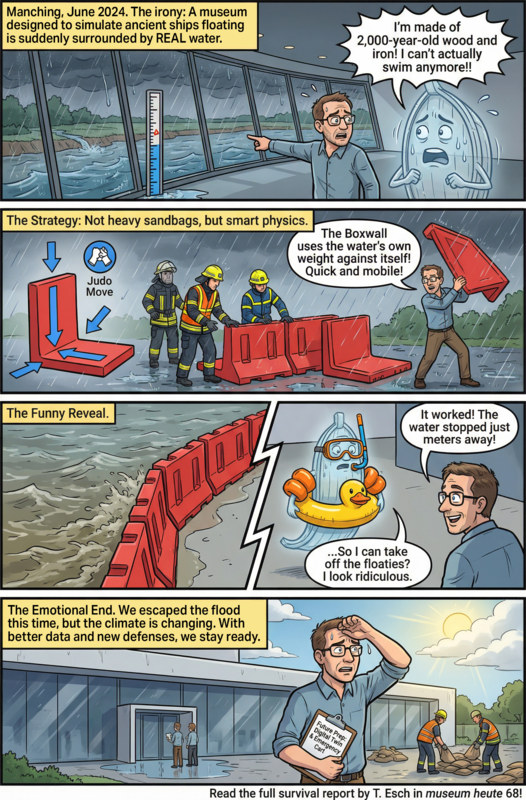 The kelten römer museum manching escaped the flood in June 2024.