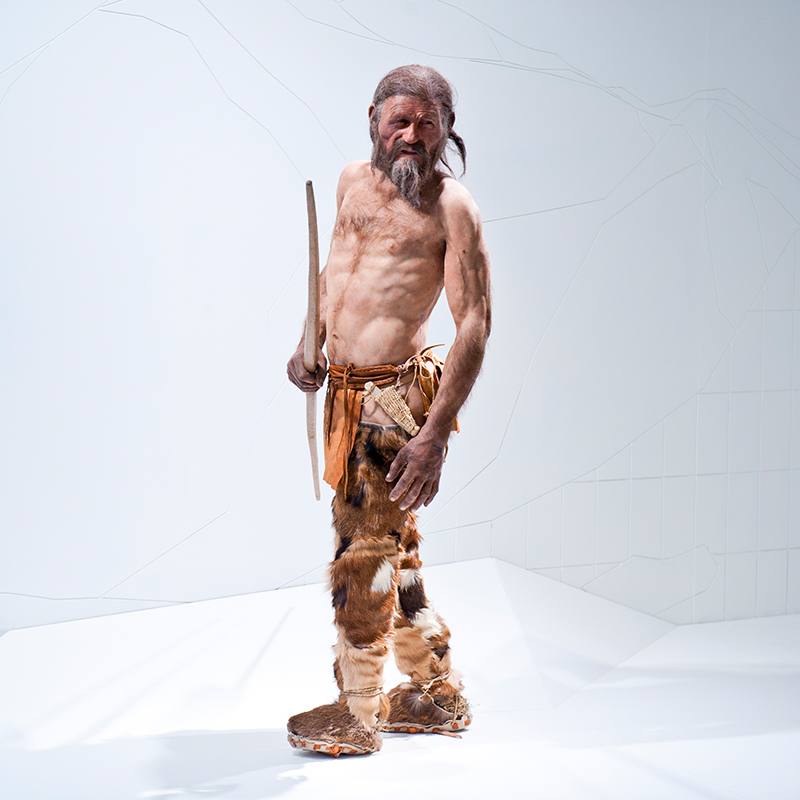 Ötzi, der Mann aus dem Eis! So könnte er ausgesehen haben · (c) Südtiroler Archäologiemuseum / foto-dpi.com