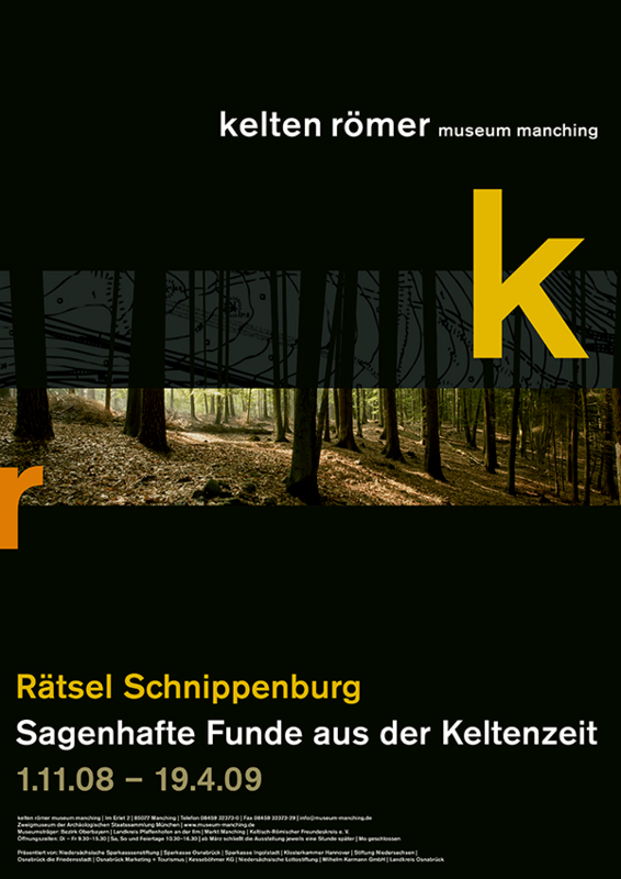 Plakat zur Sonderausstellung »Rätsel Schnippenburg«.