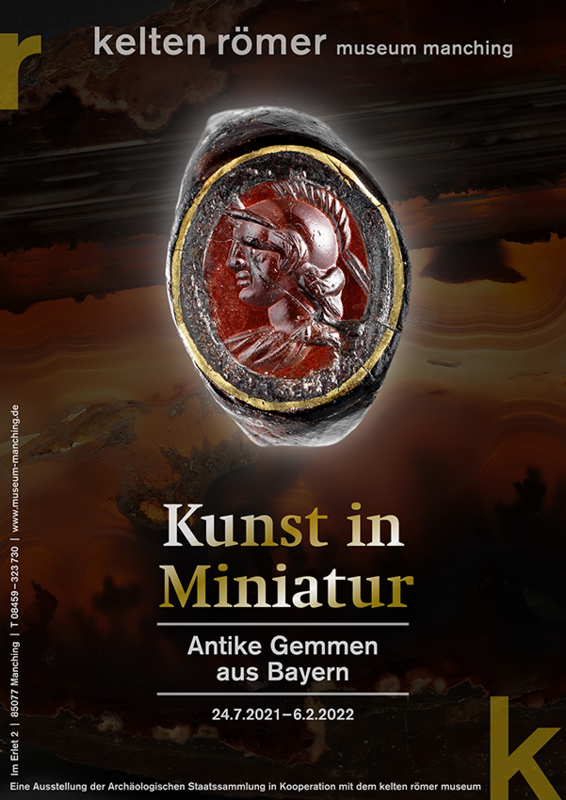 Plakat zur Sonderausstellung »Kunst in Miniatur«.